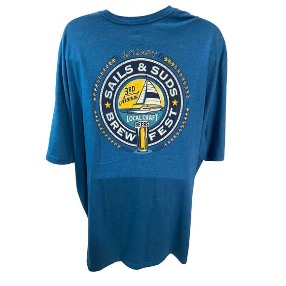 IZOD Men’s Shirt Size 4XL Big & Tall Casual Wear Brew Fest Beer - Picture 1 of 9